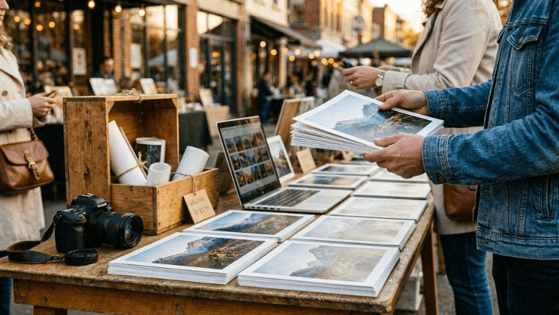Vendiendo fotografías