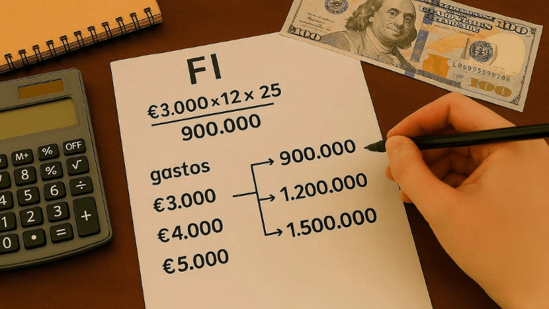 Tu número FI según tus gastos mensuales